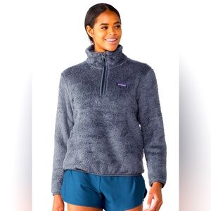 Patagonia Los Gatos Quarter-Zip Fleece Pullover - Women's size S- Smolder Blue